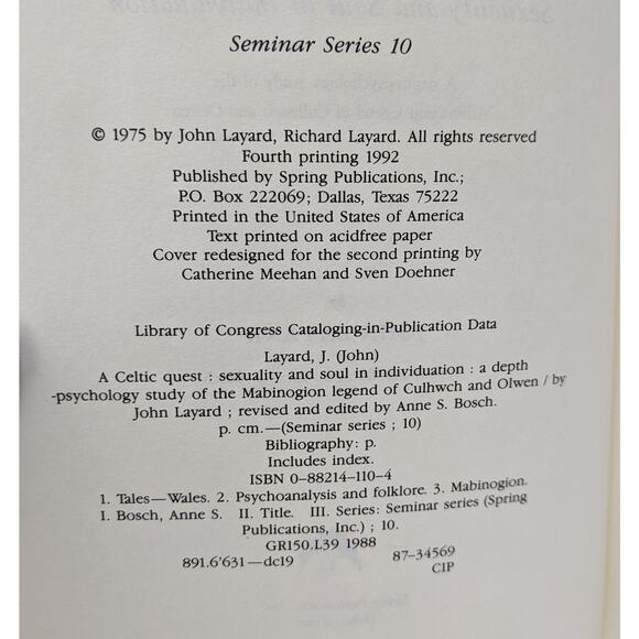 A Celtic Quest Sexuality and Soul in Individualism - John Layard - Picture 3 of 7